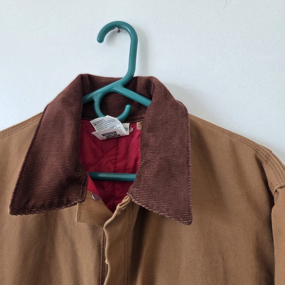Vintage Made In USA Carhartt Men X01 Washed Duck Insulated Coverall Quilted Barn - Picture 3 of 16